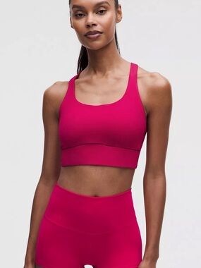 Lululemon Energy Longline Bra Cassis (Maroon) 8